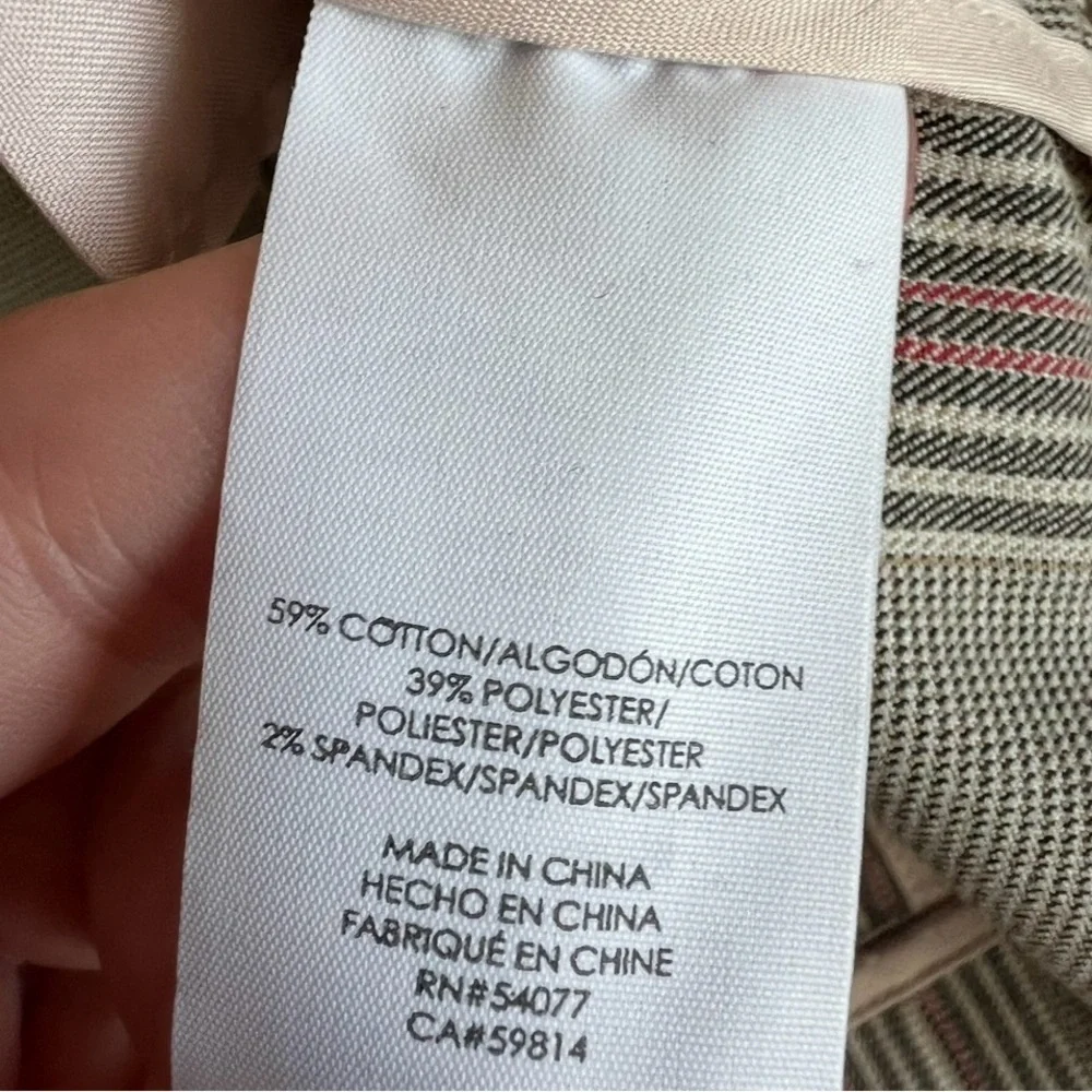 CABI Plaid Sleuth 90’s Style Boxy Blazer 8